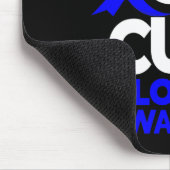 Tapis De Souris Peace Love Cure Support Alopecia Awareness Ruban (Coin)