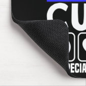 Tapis De Souris Peace Love Cure Support Alopecia Awareness Ruban (Coin)