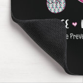 Tapis De Souris Peace Love espère la sensibilisation à la préventi (Coin)
