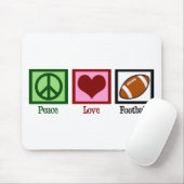 Tapis De Souris Peace Love Football (Avec souris)