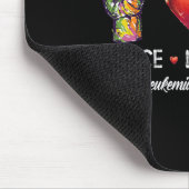 Tapis De Souris Peace Love guérison leucémie sensibilisation homme (Coin)