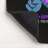 Tapis De Souris Peace Love Life Suicide Prevention Awareness Purpl (Coin)