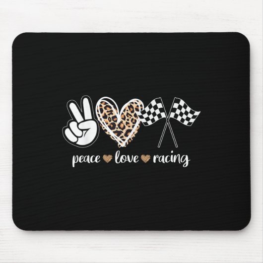 Tapis De Souris Peace Love Racing  (Devant)