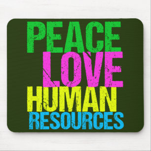 Tapis De Souris Peace Love Ressources humaines