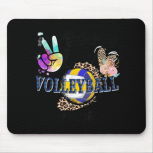 Tapis De Souris Peace Love Volleyball Gigi Life Maman Grand-mère L