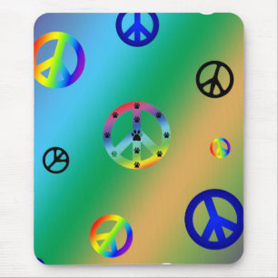 Tapis De Souris Peace Signs