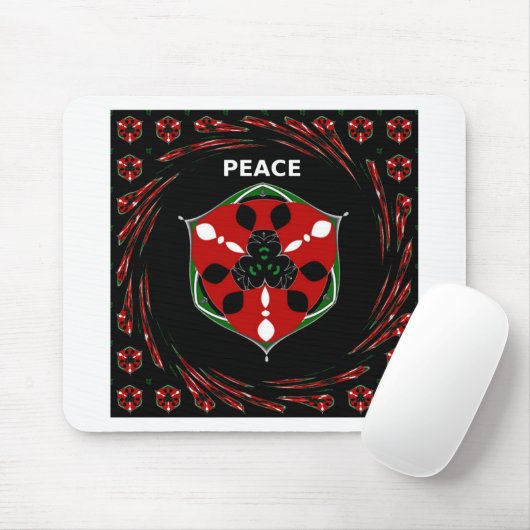 Tapis De Souris "Peace : with Shield Emblem" (Avec souris)