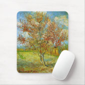 Tapis De Souris Peach Tree rose en fleurs par Vincent van Gogh (Avec souris)