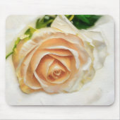 Tapis De Souris Peachy Rose Flower Art Mousepad (Devant)