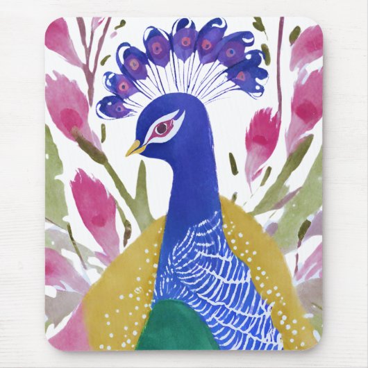 Tapis De Souris Peacock coloré (Devant)