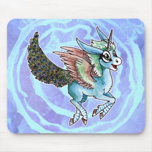 Tapis De Souris Peacock Unicorn (Devant)