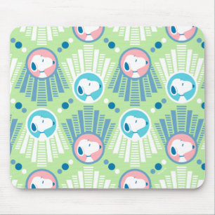Tapis De Souris Peanuts   Snoopy Mint Green Deco Dreams Pattern