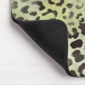 Tapis De Souris Peau de léopard en vert citron vert (Coin)