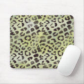 Tapis De Souris Peau de léopard en vert citron vert (Avec souris)