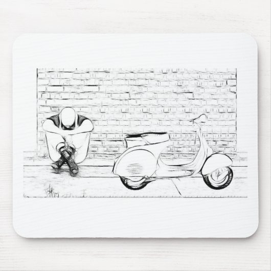 Tapis De Souris Peau de scooter (Devant)