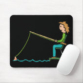 Tapis De Souris Pêche (Avec souris)