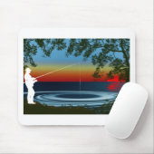 Tapis De Souris Pêche (Avec souris)