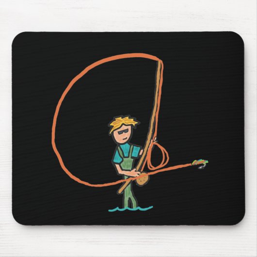 Tapis De Souris Pêche à la mouche (Devant)