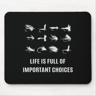 Tapis De Souris Pêche à la mouche pêcheur cadeau d'angeur