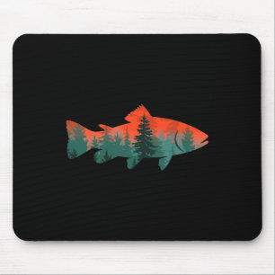 Tapis De Souris Pêche à la mouche Pêcheur Nature