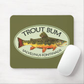 Tapis De Souris Pêche à la truite (Avec souris)