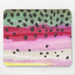 Tapis De Souris Pêche à la truite arc-en-ciel