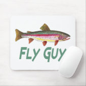 Tapis De Souris Pêche à la truite arc-en-ciel (Avec souris)
