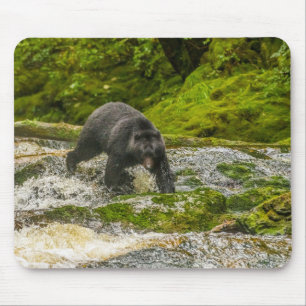 Tapis De Souris Pêche à l'ours noir Qua Creek Colombie-Britanniq