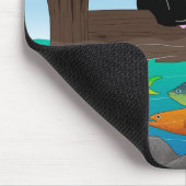 Tapis De Souris Pêche au chat noir (Coin)