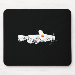 Tapis De Souris Pêche au poisson-chat pêche au poisson-chat vintag