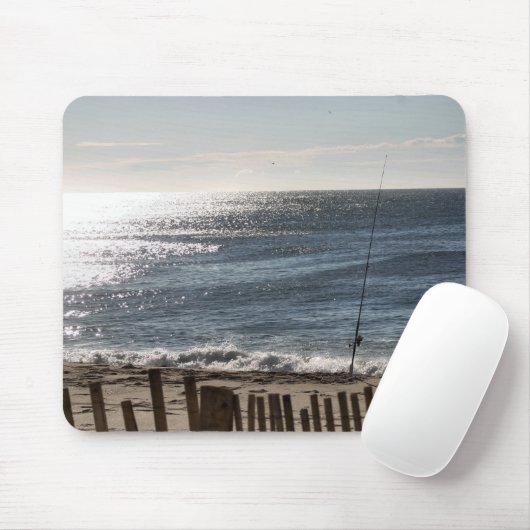 Tapis De Souris Pêche au surfcasting (Avec souris)