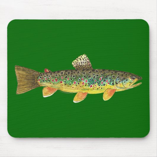 Tapis De Souris Pêche Brown à la truite (Devant)