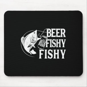 Tapis De Souris Pêche de la bière pêche amusante