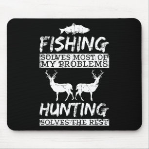 Tapis De Souris Pêche drôle de chasse résout le problème Poisson C