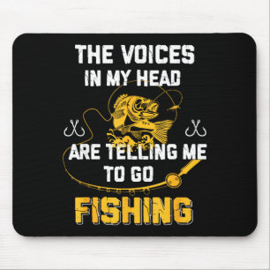Tapis De Souris Pêche drôle de pêcheur