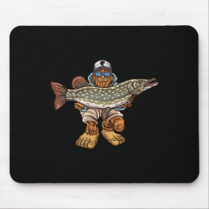 Tapis De Souris Pêche du brochet Pêche du brochet Chasse au pied d