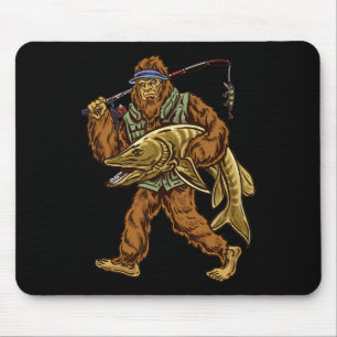 Tapis De Souris Pêche du maskinongé Bigfoot chasse de masquinongé