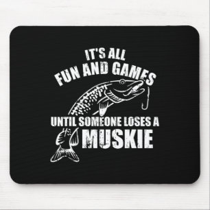 Tapis De Souris Pêche du maskinongé C'est tout plaisir et jeux jus