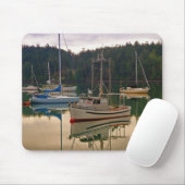 Tapis De Souris Pêche et bateaux à voile - Mousepad (Avec souris)