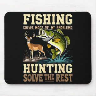 Tapis De Souris Pêche et chasse vintage résolvent tous les problèm