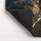 Tapis De Souris Pêche Fubby sur une pierre. (Coin)