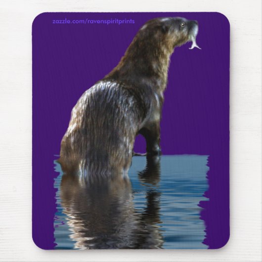 Tapis De Souris Pêche MER OTTER Mousepties (Devant)