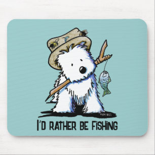Tapis De Souris Pêche Westie Mousepad