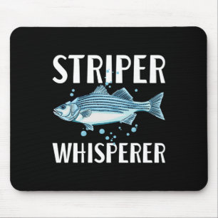 Tapis De Souris Pêcheur Chuchoteur Bar Pêcheur Amateur de Poisson