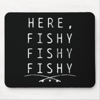 Tapis De Souris Pêcheur de pêche ici