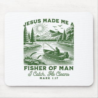 Tapis De Souris Pêcheur d'hommes Marc 117 Écriture chrétienne Jésu