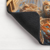 Tapis De Souris Pêcheurs à la Twilight ramassant des crabes (Coin)