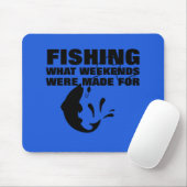 Tapis De Souris Pêcheurs thème amusant Slogan (Avec souris)