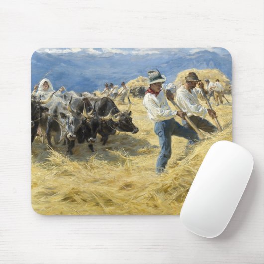 Tapis De Souris Peder Severin Kroyer - Threshing dans les Abruzzes (Avec souris)