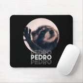 Tapis De Souris Pedro Racoon Danse Populaire Mème Internet Mapache (Avec souris)
